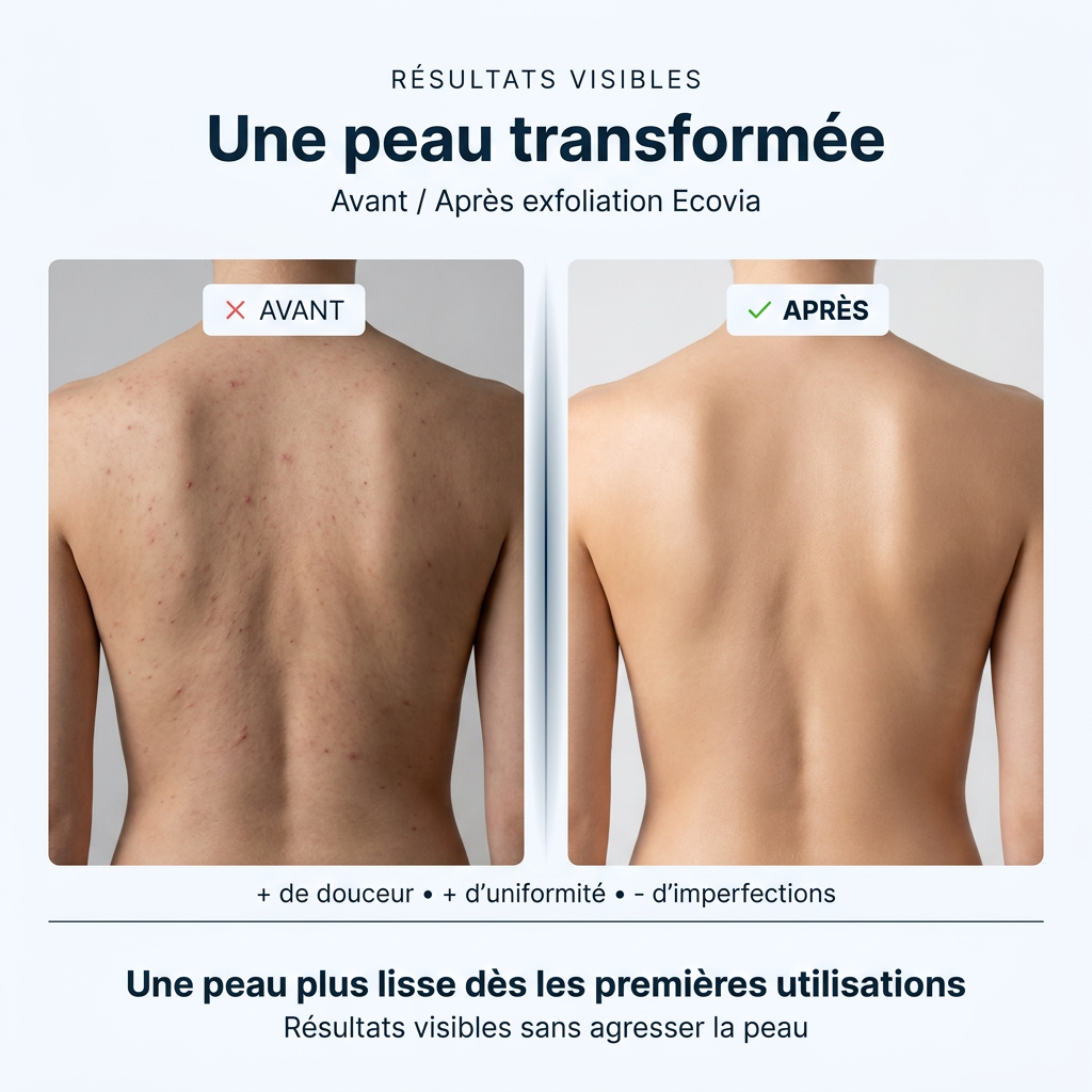Serviette de douche exfoliante