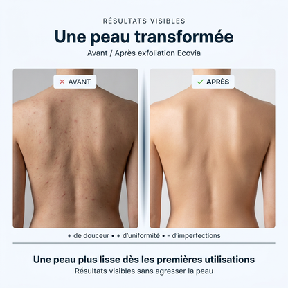 Serviette de douche exfoliante