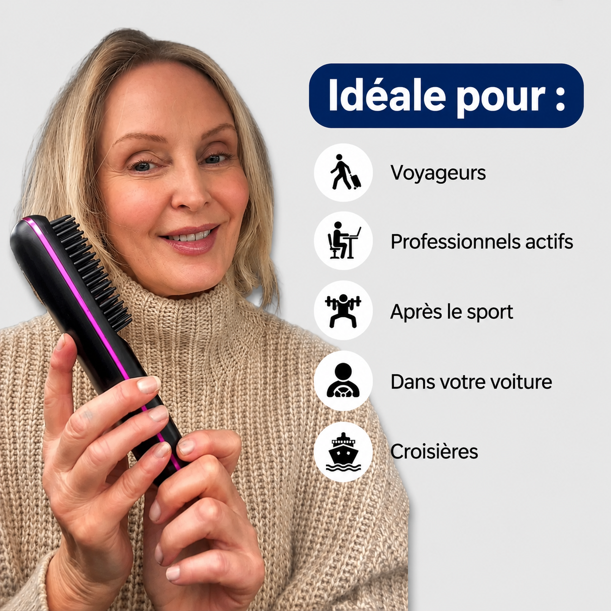[NOUVEAU] Brosse lissante portable GoBrush PRO