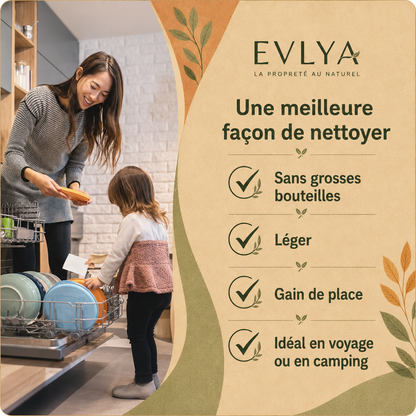 Feuilles de lave-vaisselle écologiques