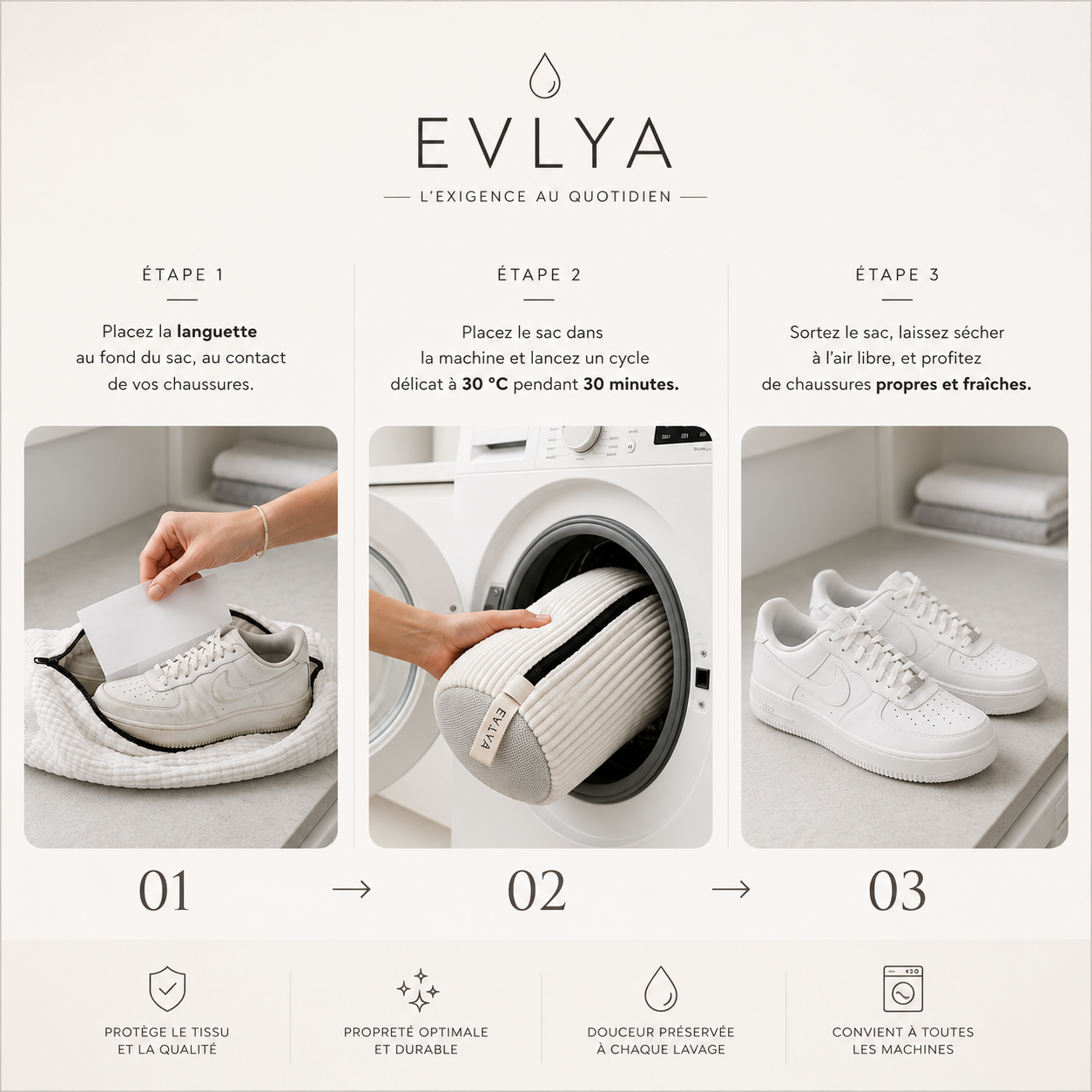 Sac lavage chaussure