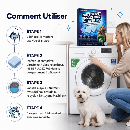 Evlya – Nettoyant Pro pour machine à laver