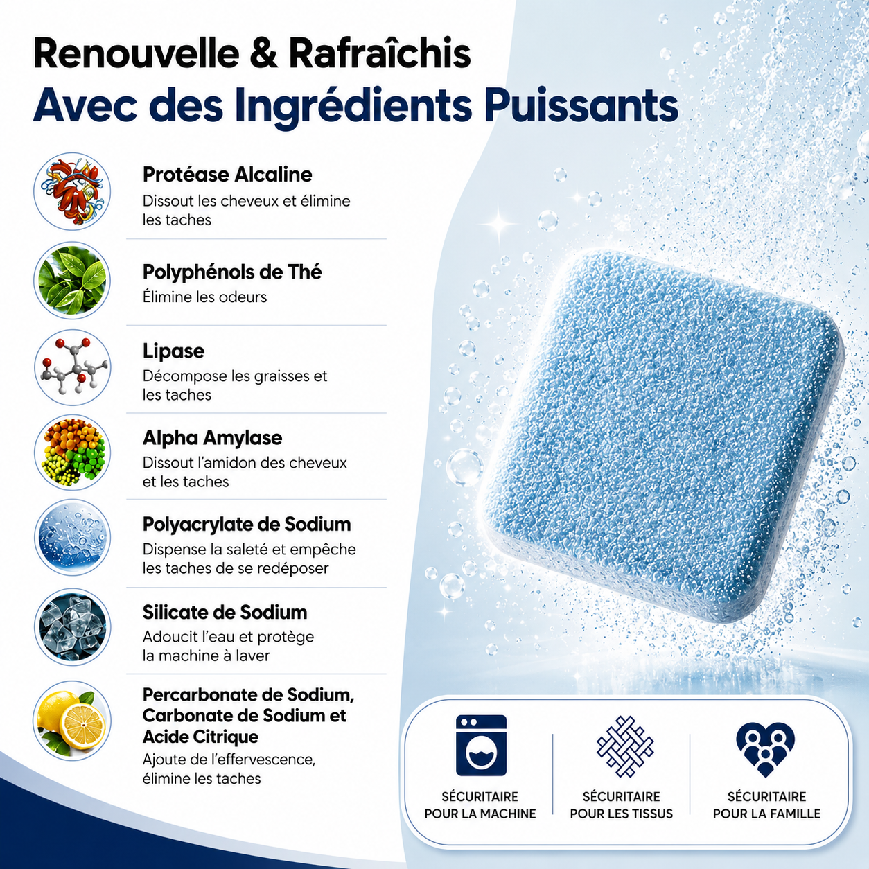 Evlya – Nettoyant Pro pour machine à laver