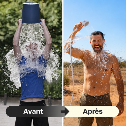 Pompe à eau portable : kit avec tuyau et embout