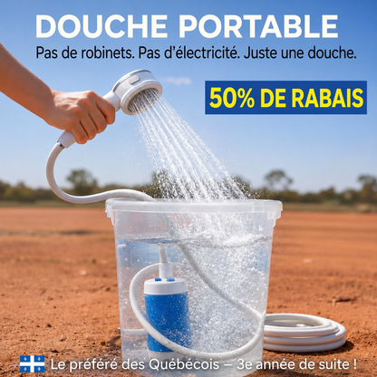 Pompe à eau portable : kit avec tuyau et embout